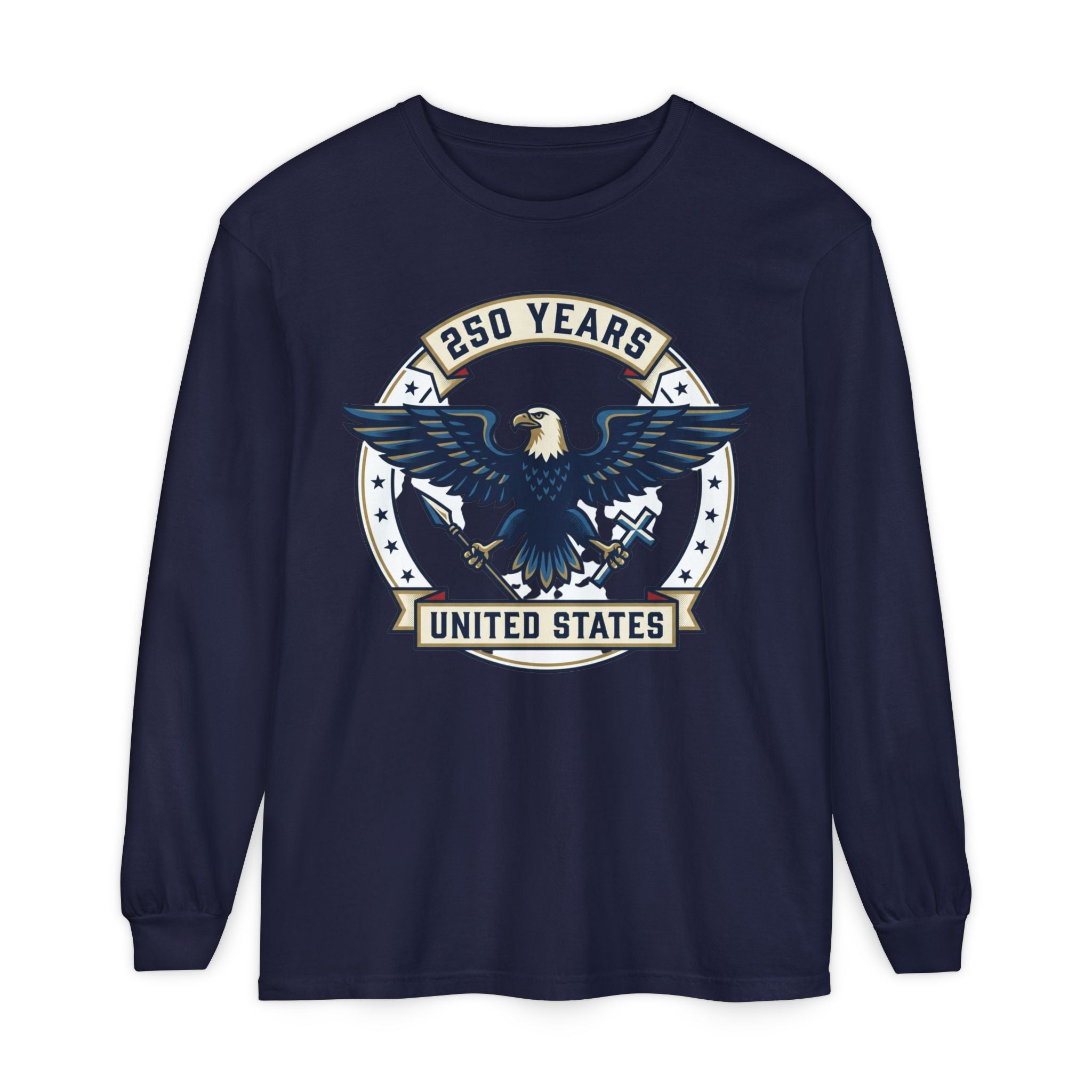 Patriotic '250 Years America Has Been Blessed by God' Long Sleeve T-Shirt