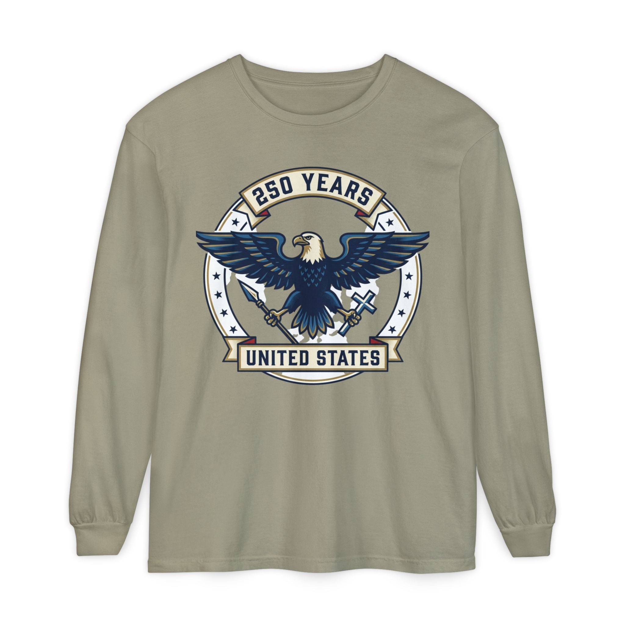 Patriotic '250 Years America Has Been Blessed by God' Long Sleeve T-Shirt