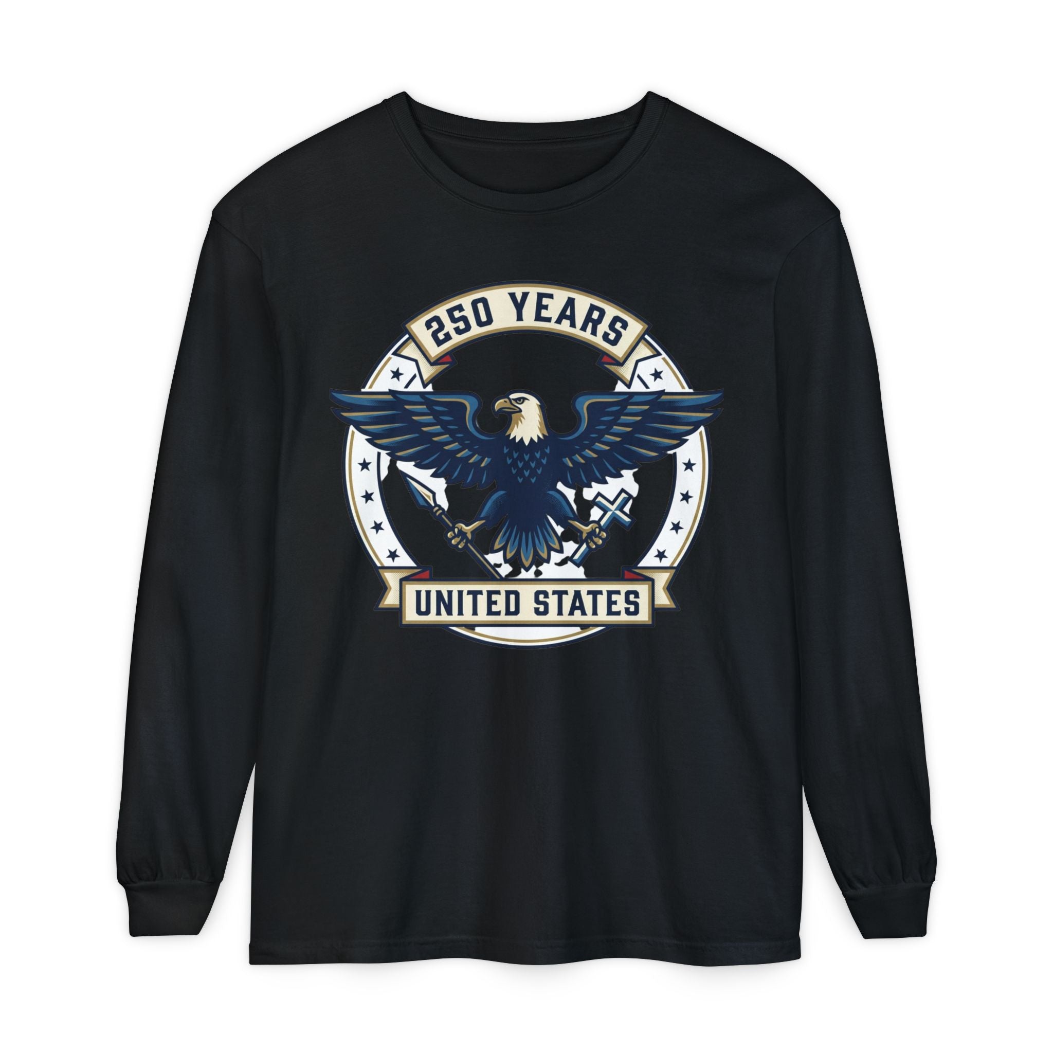 Patriotic '250 Years America Has Been Blessed by God' Long Sleeve T-Shirt