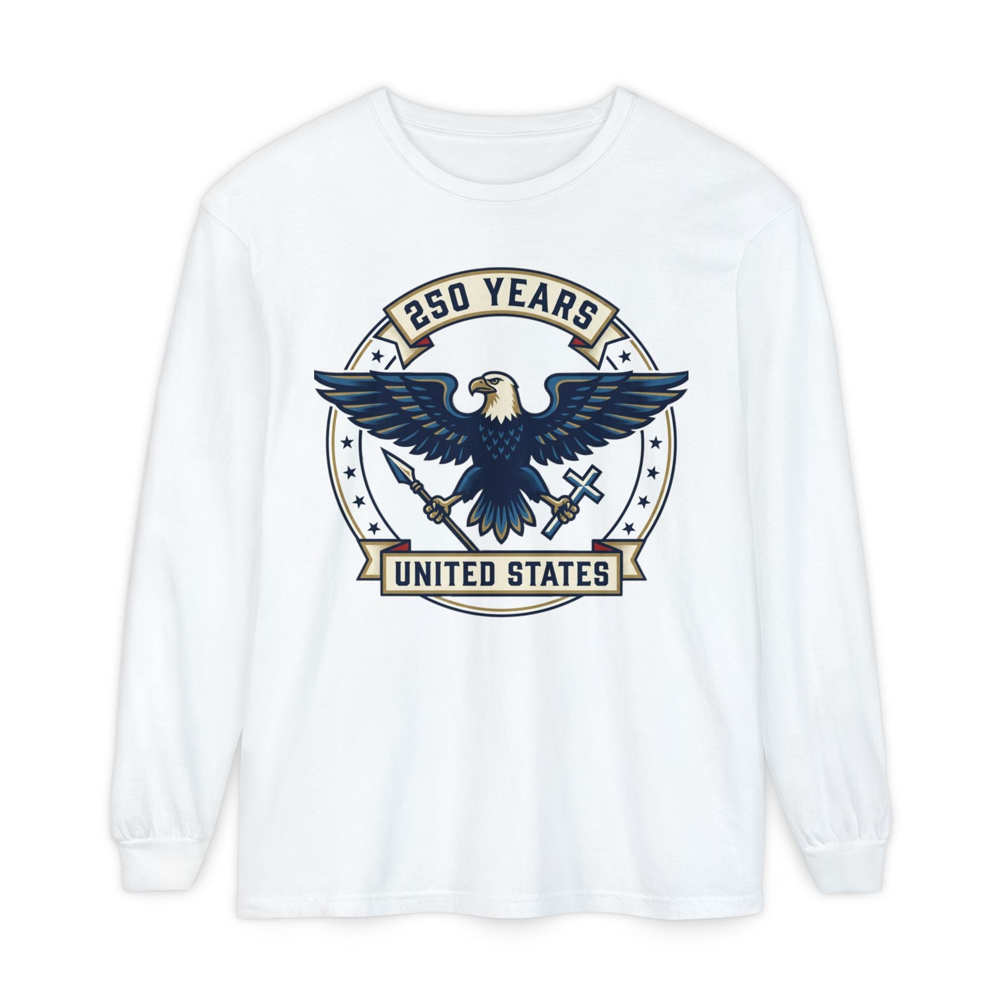 Patriotic '250 Years America Has Been Blessed by God' Long Sleeve T-Shirt