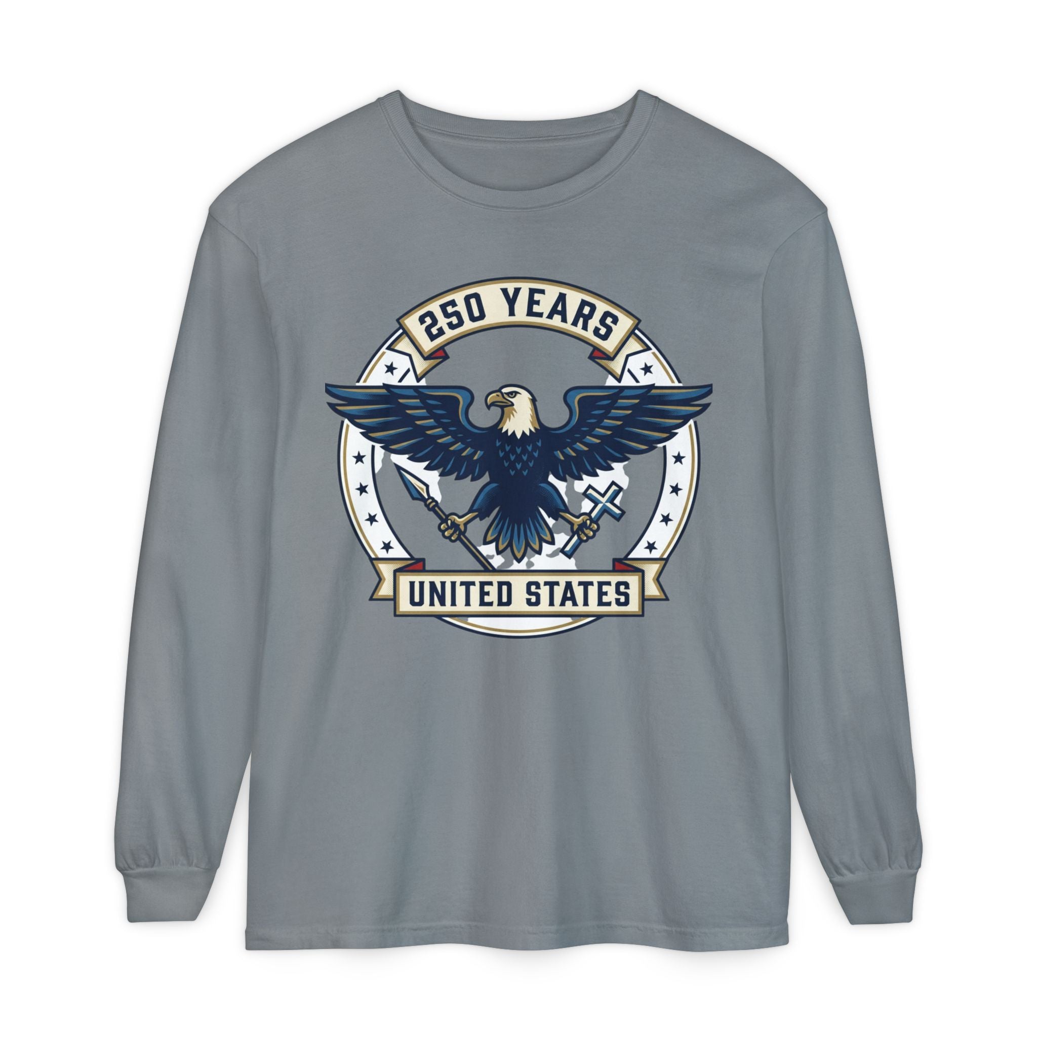 Patriotic '250 Years America Has Been Blessed by God' Long Sleeve T-Shirt