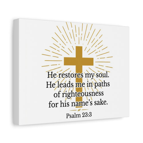 Matte Stretched Canvas — “Let the Words of God Breathe Life into You” Wall Art